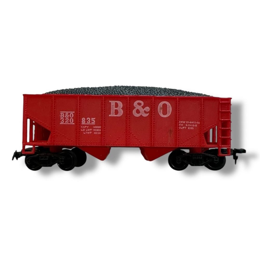 B&O Red Model Train Car